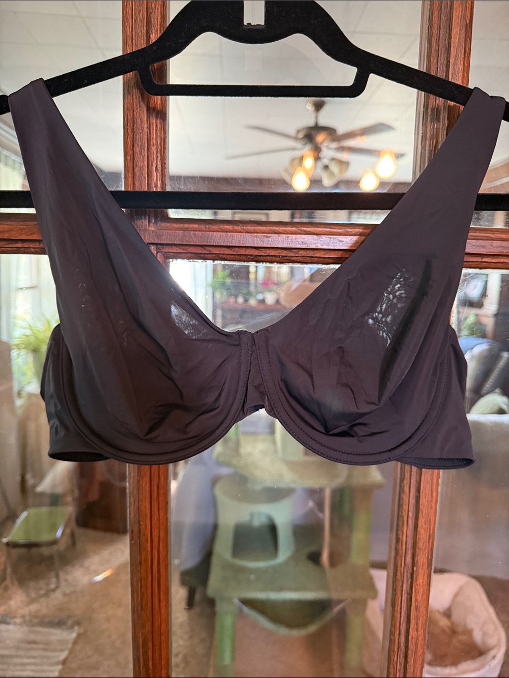 ThirdLove 24/7 Classic Unlined Plunge Bra Black 40B Underwire Minimalist Basic